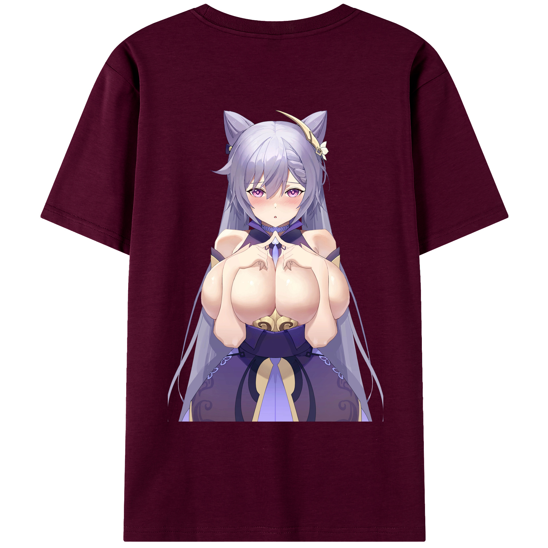 げんし神 刻晴 こくせい genshin Kokusei レディース半袖Tシャツ(バックプリント)